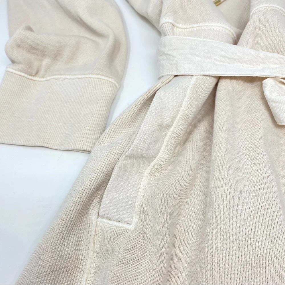 Tommy Bahama Sunray Cove Bedouin Sand Cotton Dress Tie Waist Large - Picture 9 of 11